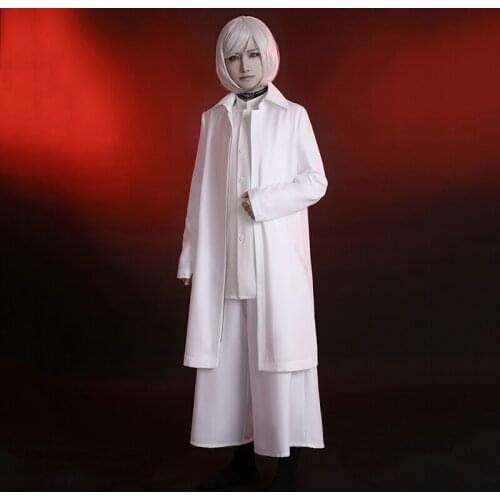 Anime Comic Akudama Drive Cosplay Costumes Cutthroat Cosplay Costume Uniforms Clothes Suits White Full Sets Long Outfits Adult