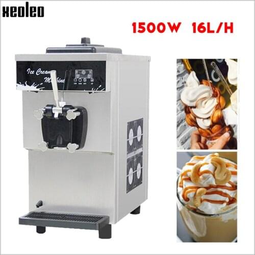 XEOLEO Ice cream machine 16L/h soft ice cream maker Hot sale in summer Essentials for ice cream shops Hard stainless steel1500W