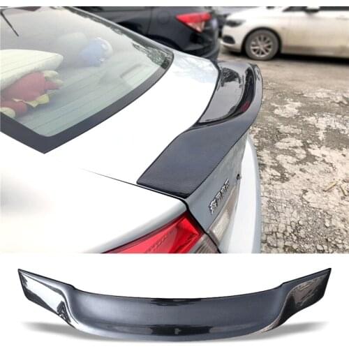 Car Trunk Spoiler Carbon Fiber FRP Auto Rear Trunk Wing R Style Refit Accessories Spoiler For Honda civic 2012-2013