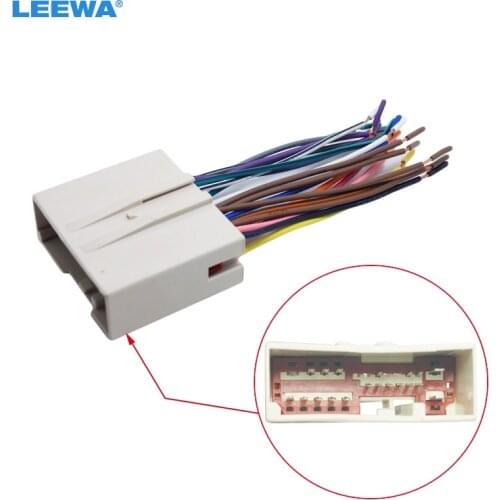 LEEWA Car Radio CD Player Wiring Harness Audio Stereo Wire Adapter for FORD Install Aftermarket Stereo #CA1695