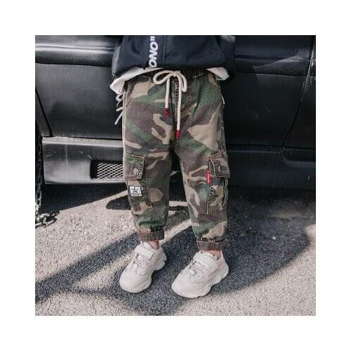 Fashion New Childrens Camouflage Pants Baby Boys Casual Pants Kids Boy Sport Trousers Big Boy Camouflage Cargo Pants Spring New