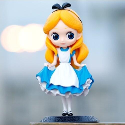 Disney 11cm Alice in Wonderland Action Figure Model Anime Mini Decoration PVC Collection Figurine Toy model for kid girl gift
