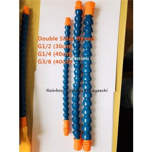 2pcs/lot Double Sides threaded Universal joint Flexible Oil Cooling Hose Light Plastic Water Oil Cool Pipes For Water Cooling