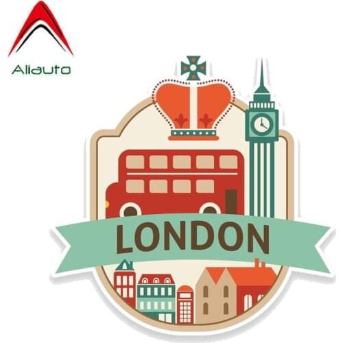 Aliauto Interesting Car Sticker Travel London UK England Decoration Water Proof PVC Decal for Motorcycle Skoda Volvo,13cm*13cm