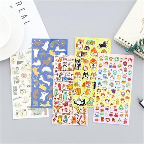 DL Creative cartoon paper children adornment sticker, bicycle, toy hand account and suitcase sticker Exquisite office supplies