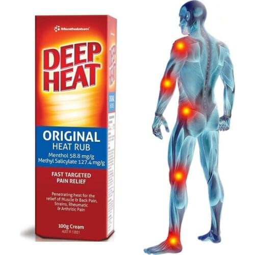 Deep Heat Menthol RUB STRENGTH Therapy Relief Cream Muscular Aches Strains Back Arthritis Rheumatism Pain Shoulder Massage Gel