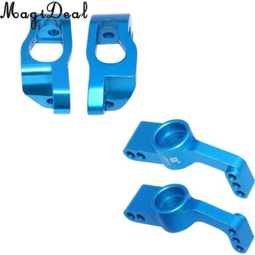 RC Car Metal Accessory Aluminium Alloy Left Right C Hub &Left Right Rear Hub Seat for RC Car Buggy Truggy Truck LRP S10 Blast