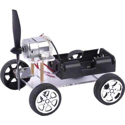 DIY Wind Car Model Technology Science Experiment Educational Toy Teach Kit Gift