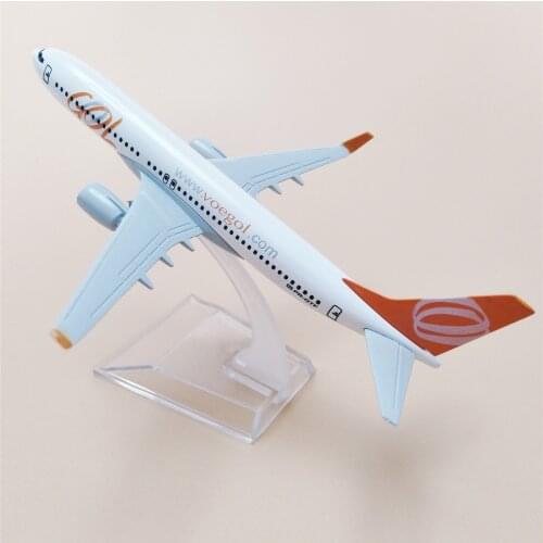 16cm Air Brazil Voegol GOL Boeing 737 B737 Airlines Plane Model Alloy Metal Diecast Model Airplane Aircraft Airways Gift