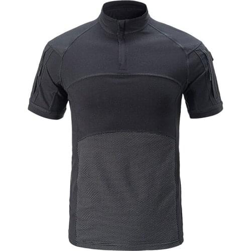 Men And Women Short Sleeve Frog Clothes Cotton Blend Wear-resistant Military Tactical Outdoor Trekking Camping Climbing T-Shirt