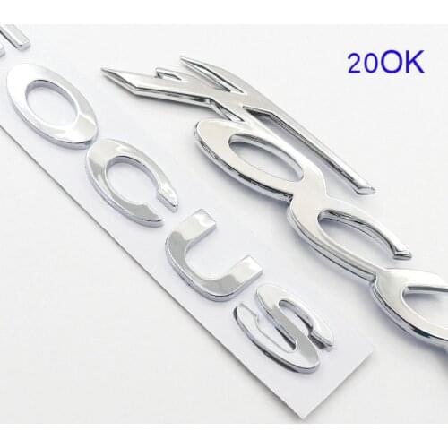 1pcs 3D ABS Car logo sticker Rear Bumper tail door trunk letter sticker car rear Emblem sticker Decal styling Accessories FUT