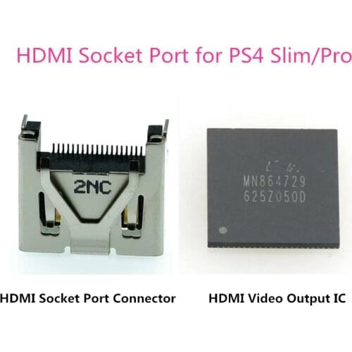 100% New MN864729 for PS4 Slim Pro CUH-1200 HDMI-Compatible IC Chipset plus Socket Port Interface Repair Part for PS4 Slim Pro
