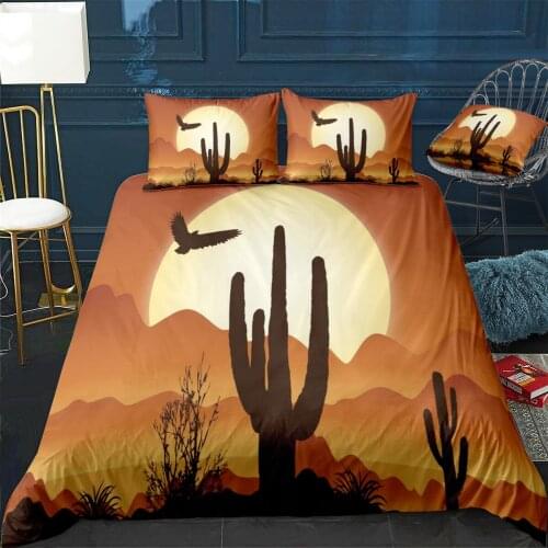 Beach Sunset Beach Sunset Quilt Cover Pillowcase 3Piece Comforter Bedding Set With Pillow Case Single Double Duvet Cover