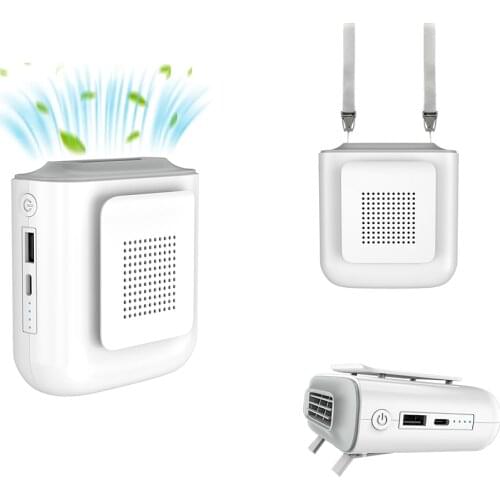 Portable Waist Clip Fan Personal Hanging Neck Fan Summer Portable Silent Cooling Outdoor Travel Mini Waist Air Conditioning Fan