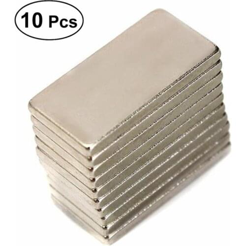 10PCS Permanent Strong Neodymium Magnet Square Bulk Magnets Aimant For Refrigerator Arts Crafts Projects Whiteboard