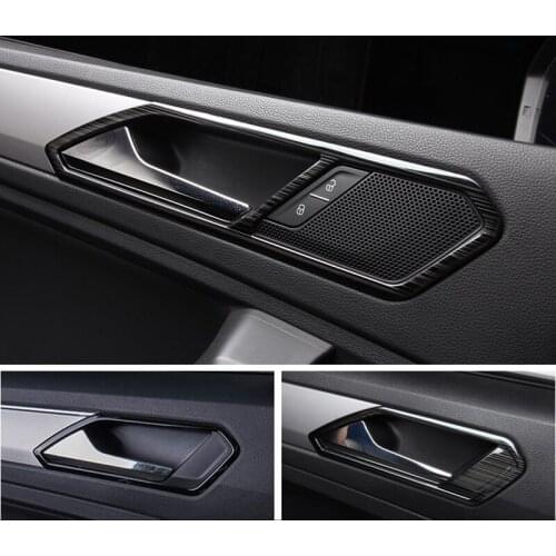 For Volkswagen Tiguan L 2017-2020 inner door handle frame, car interior decoration sequins modified special accessories