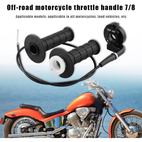 Twist Throttle Handle Hand Excellent Aluminum and Adhesive Grip and Cable for 7/8 110-250cc Dirt Pit Bike Quad ATV