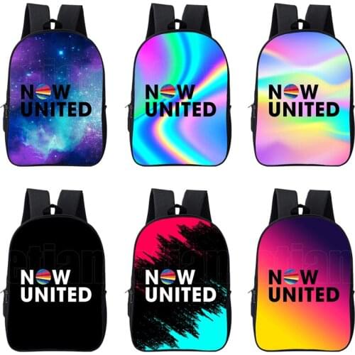 3D Print Now United Lyrics UN Team School Bags for Teenage Girls Travel Bags Children Book Case 16inch Womens School Backpack