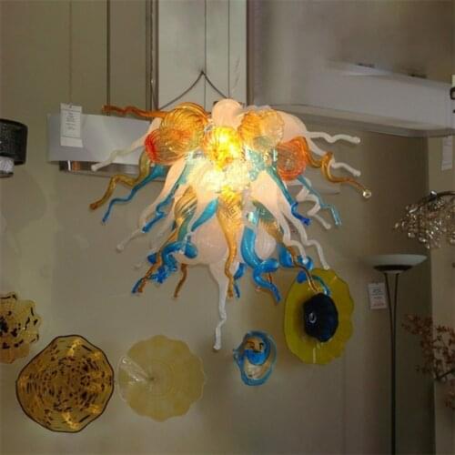 Modern Lamp 50*60cm Chandeliers for Home Kitchen Crystal Chandelier Lighting Gorgeous Hand Blown Chandeliers