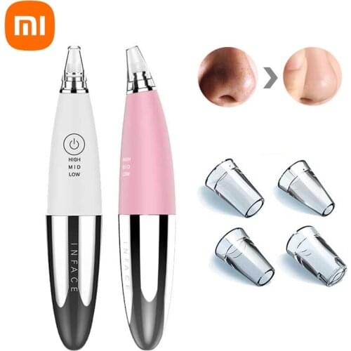 New InFace Blackhead Remover Skin Care Pore Vacuum Acne Pimple Removal Vacuum Suction Tool Facial Face Clean Machine Beauty Tool