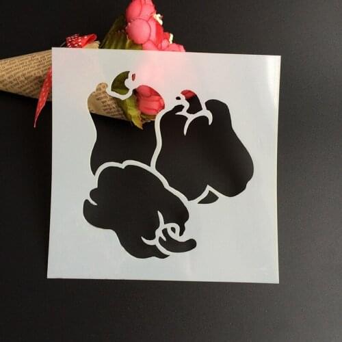 1Pcs 13*13cm Scapbook Stencil Cake Decorating Tool scrapbooking DIY Decorating Stencil Fondant Pattern Printing Spray Template