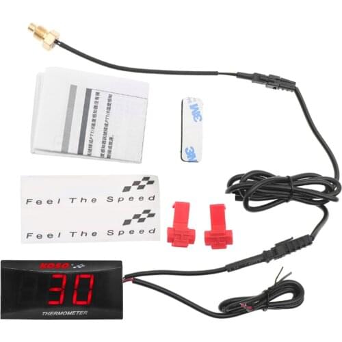 Universal 0~120 Degree KOSO Thermometer Meter Moto Water Temperature Gauge For Motorcycle Yamaha MT 07 NMAX BMW Kawasaki