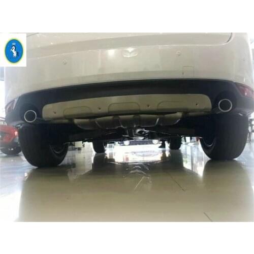 Front + Rear Bumper Skid Protector Guard Plate Cover Trim For Mazda CX-5 CX5 2017 2018 2019 2020 2021 Accessories
