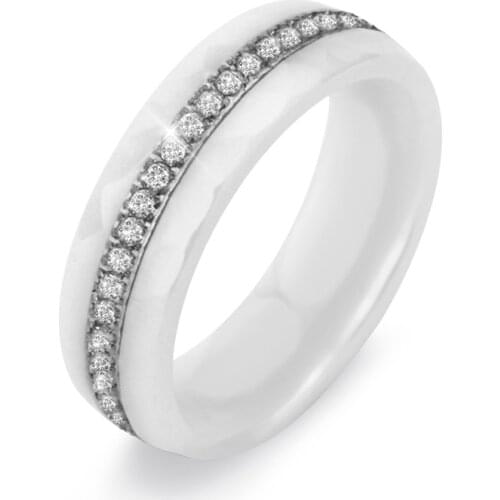 2017 New Arrival Yellow Ceramic Rings For Women Huge Zircon Cabochon Setting Big Wedding Rings Cute Unique Design Women Gifts