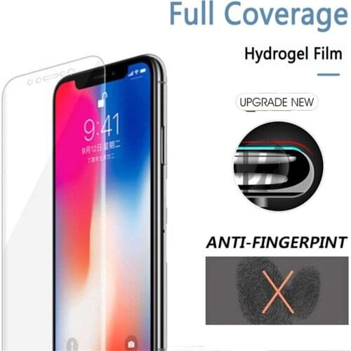 3pcs Hydrogel Film for iPhone 6 6S 78 plus X film on for iphone 7 X R XSMAX screen protector for iPhone 7 6 screen protection XR