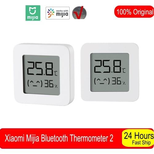 5pcs XIAOMI Mijia Bluetooth Thermometer 2 Wireless Smart Electric Digital Hygrometer Thermometer Temperature Detection