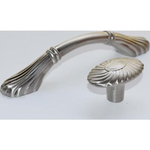 96mm American minimalist stain nickel kitchen cabinet dresser cupboard door handle brushed nickel drawer shoe cabinet knob