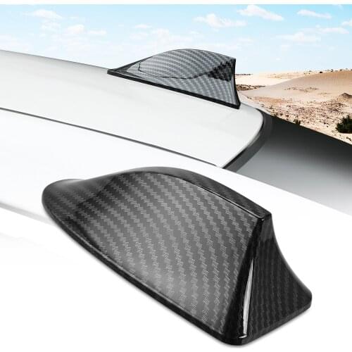 Car Carbon Fiber Shark Fin Antenna For renault duster megane captur fluence clio Koleos dacia kwid simbol kango Twizy Talisman