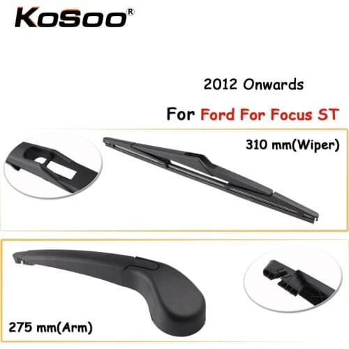 KOSOO Auto Rear Car Wiper Blade For Ford For Focus ST,310mm 2012 Onwards Rear Window Windshield Wiper Blades Arm,Car Accessories
