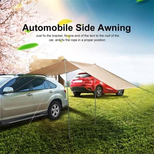 Car Shelter Shade Awning Car Roof Top Tent Waterproof UV Camping Tent Automobile Rooftop Rain Canopy For Camping Car Tent
