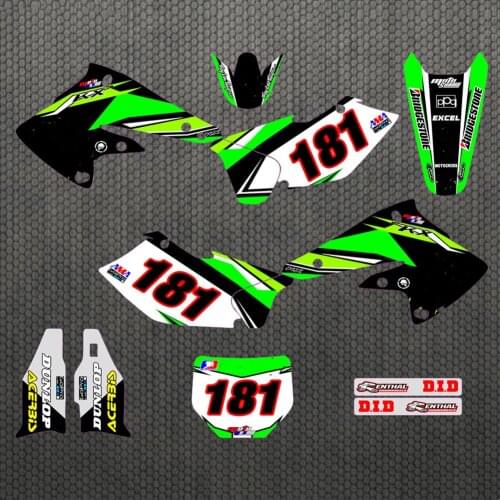 Free customized Motocross KXF 250 3M Stickers Decals Graphics kits For Kawasaki KXF250 KX250F 2004 2005 250KXF KX 250F