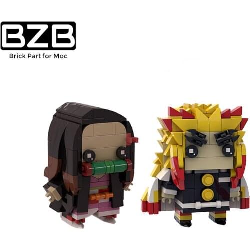 BZB MOC Mini Hero Square Wizard Swordsman Creative Building Block Model Kids Toys DIY Bricks Barts Birthday Best Gifts
