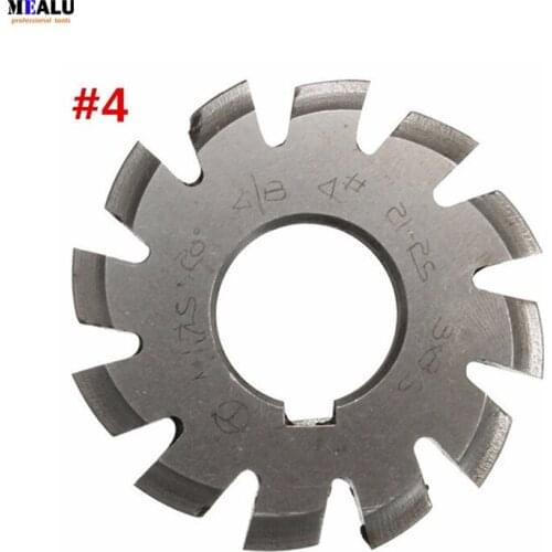 Diameter 22mm M1.75 20 Degree #4 Involute Gear Cutters Milling Bits Set HSS High Speed Steel Machine Tools Accessories
