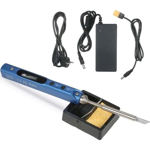 SEQURE Mini Electric Soldering Iron with LED Digital Display Intelligent Soldering Iron Kit with 19V Power Supply Adapter