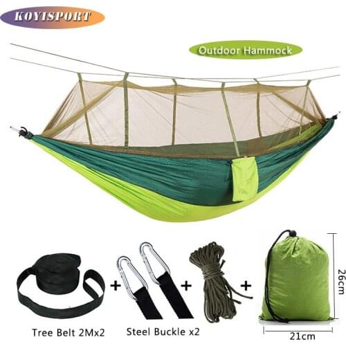 Outdoor Camping Hiking Swing-Bed Hammock Hanging Chair Hammock With Mosquito Net