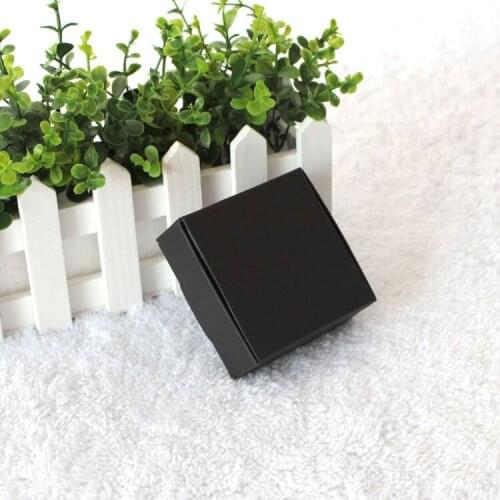 50pcs Black Carton Kraft Paper candy Box,small black cardboard paper packaging box,Craft Gift Handmade Soap Packaging box
