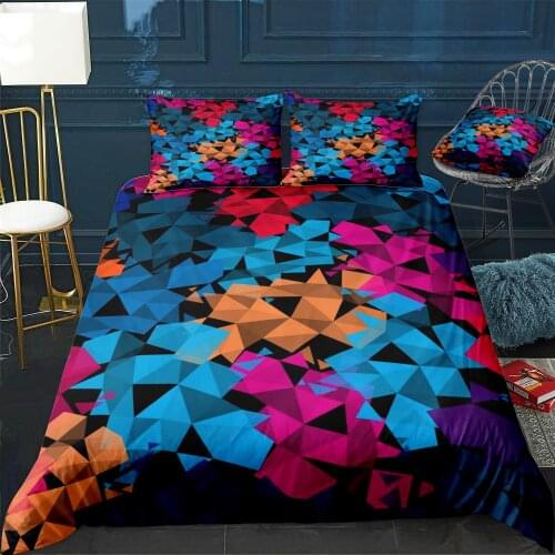 Geometric II Bedding Set For Bedroom Soft Bedspreads For Double Bed Home Duvet Cover Quality Quilt Cover+Pillowcasex2