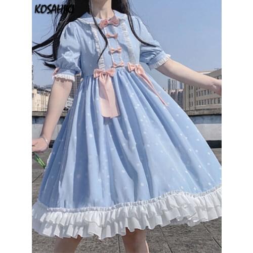 Летние платья в горошек KOSAHIKI China At AliExpress