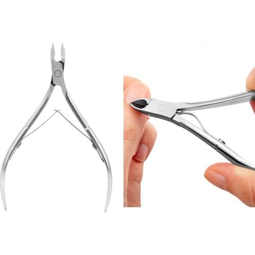 Nail Cuticle Nipper Stainless Steel Silver Tweezer Clipper Dead Skin Remover Scissor Chick Nose Pliers Pusher Manicure Tool