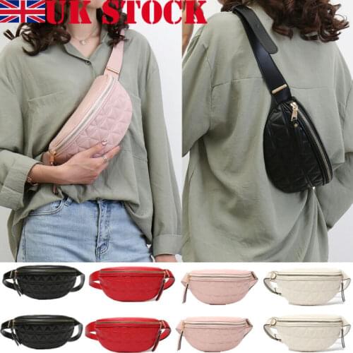 New Fashion Women Fanny Pack Waist Belt Bum Bag PU Leather Pouch Hip Purse Zipper Chest Bag