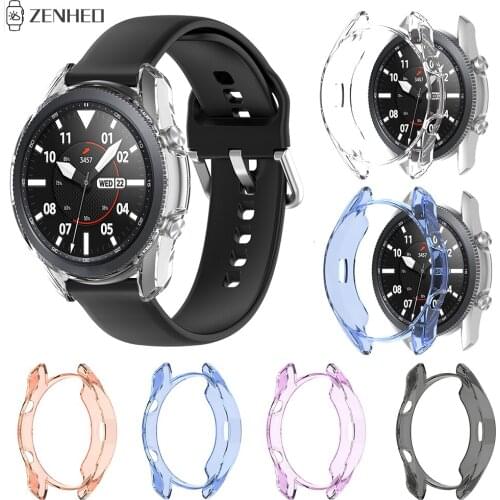 Soft Ultra-Slim Clear TPU Protector Case For Samsung Galaxy Watch 3 41mm 45mm Watch Protective Shell Cover