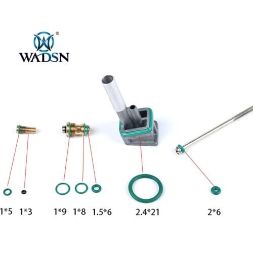 WADSN Tactical Fluorine Rubber O Ring Set for Airsoft Magazine GBB Glock Kublai P1 Gelball Blaster Seal Gasket Gun Accessories