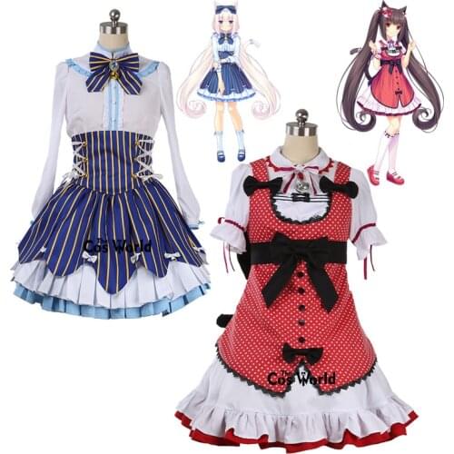 NEKOPARA OVA Nekomimi Paradise Chocola Vanilla Lolita Dress Uniform Outfit Games Cosplay Costumes