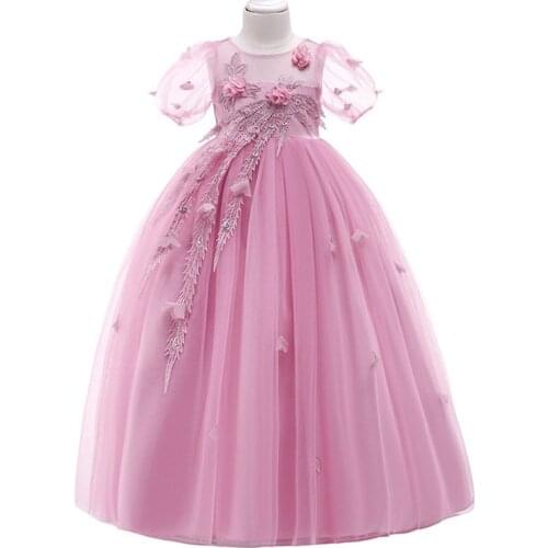 Wedding Party Dresses for Girls Children 5 10 12 14 Years Old Girl Dress Kids Evening Formal Dress Robe Princesse Enfant Fille