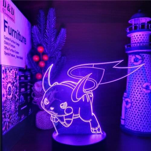 Pokemon Raichu LED 3D Night Light Home Decor Lampara Led Light Pocket Monster Cute Kids Gifts Decoration Lighting Pikachu Lampe