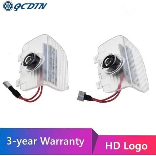 QCDIN For HONDA Car LED Door Welcome HD Logo Light Decoration Shadow Projector Light For Accord Odyssey Elysion CR-Z